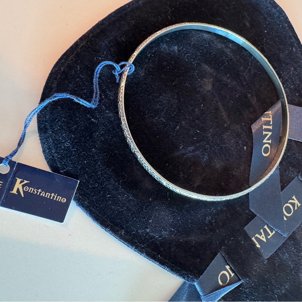 Konstantino Astra Sterling Silver Bangle